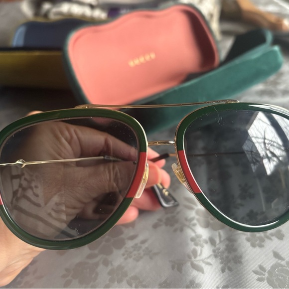 Gucci Web Aviator Sunglasses Frame - Picture 3 of 15